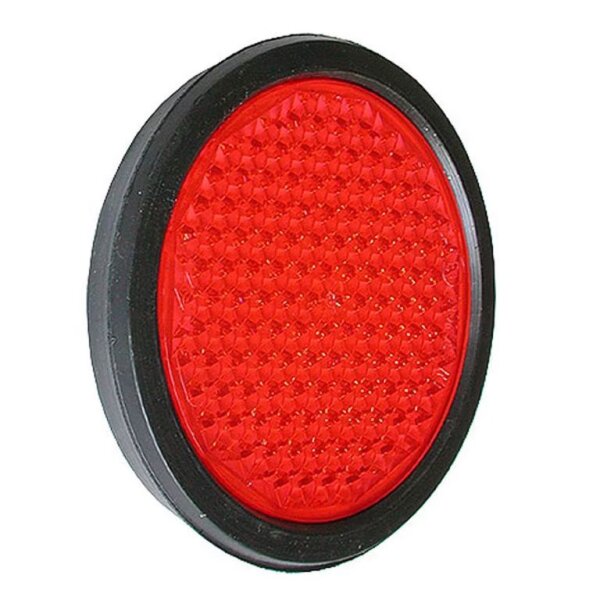 Rückstrahler Ø 80 mm rot