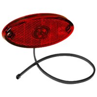 LED Positionsleuchte Flatpoint II rot 12V