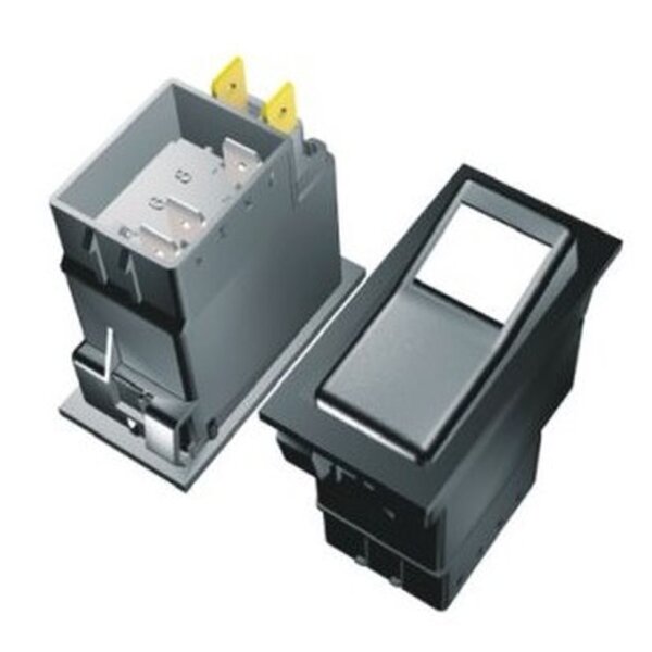 Wippschalter mit Auffindbeleuchtung  1 > 0 <  2 / 24V