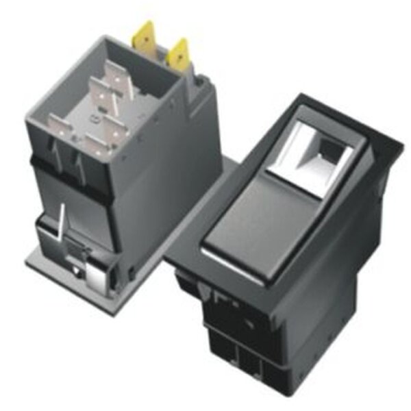 Wippschalter m. Auffind+Funktionsbeleuchtung 1-0-2 / 12V