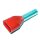 TWIN Ader-Endhülsen isoliert 2x 1.0mm²  rot