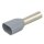 TWIN Ader-Endhülsen isoliert 2x 4.0mm²  grau