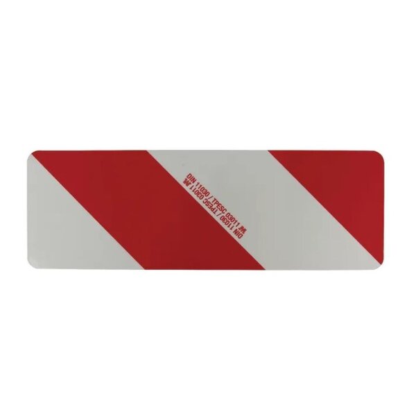 Warntafel 423 x 141mm beidseitig  rot/weiss