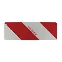 Warntafel 423 x 141mm beidseitig  rot/weiss