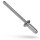 Blindniete Alu/Stahl 6.0 x 18 Flachrundkopf