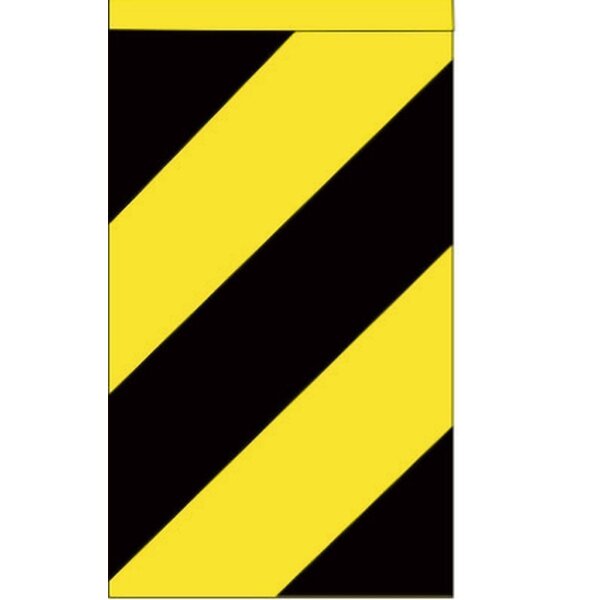 Warnflagge für Hebebühne links