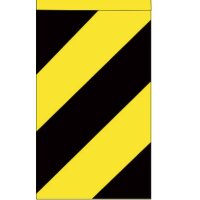 Warnflagge für Hebebühne links