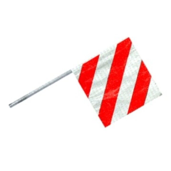 Fahne für Überbreite rot/weiss L 670mm