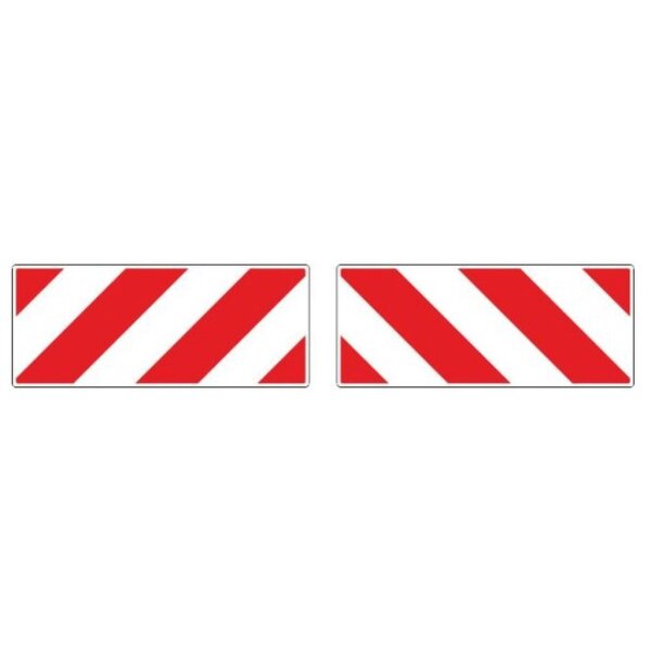 Reflexfolien 350x200mm Set rot/weiss RA1
