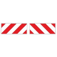 Reflexfolien 350x200mm Set rot/weiss RA1