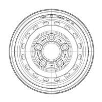 Felge  5.50Jx12  67/112/5  ET 30
