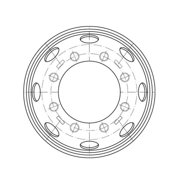Felge  6.75x17.5  221/275/8 B3 ET 130