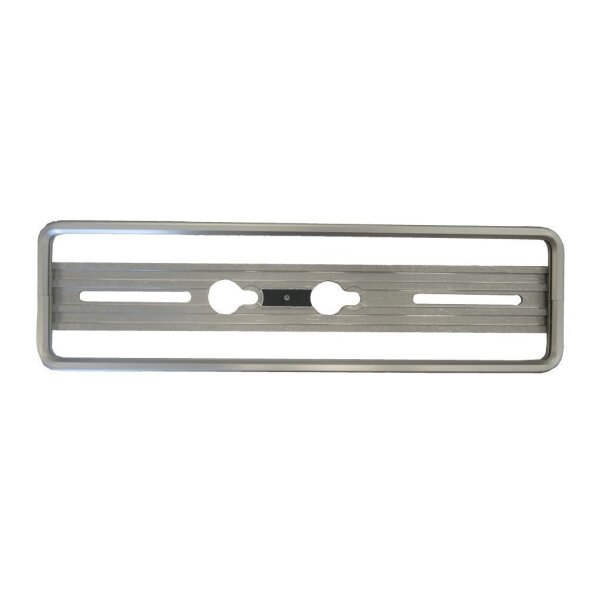 Nummernrahmen Quick-fix, silber, Aluminium eloxiert