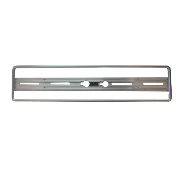Nummernrahmen Quick-fix, silber, Aluminium eloxiert