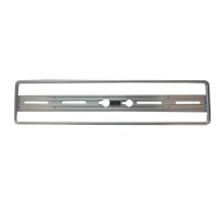 Nummernrahmen Quick-fix, silber, Aluminium eloxiert