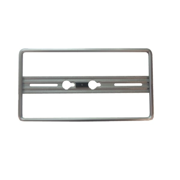 Nummernrahmen Quick-fix, silber, Aluminium eloxiert
