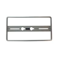 Nummernrahmen Quick-fix, silber, Aluminium eloxiert
