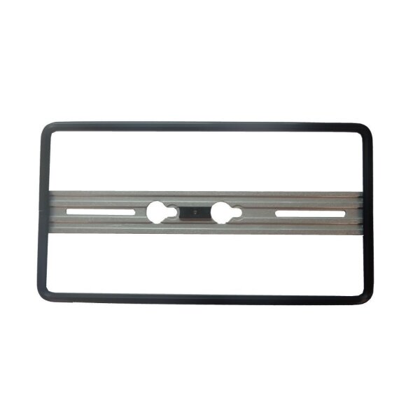 Nummernrahmen Quick-fix, schwarz, Aluminium eloxiert
