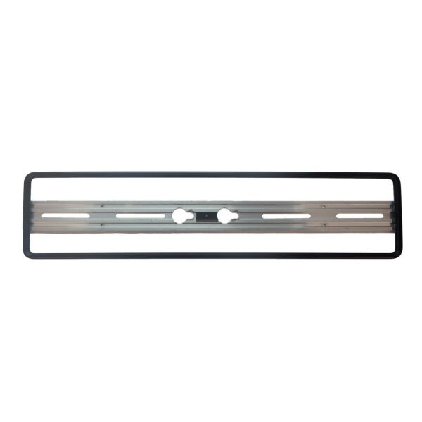 Nummernrahmen Quick-fix, schwarz, Aluminium eloxiert