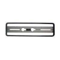 Nummernrahmen Quick-fix, schwarz, Aluminium eloxiert