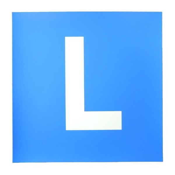 L - Schild mit Vollmagnet