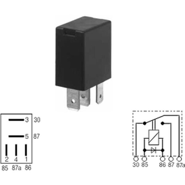 Micro, Wechsler Relais 105, 12V / 25/15A