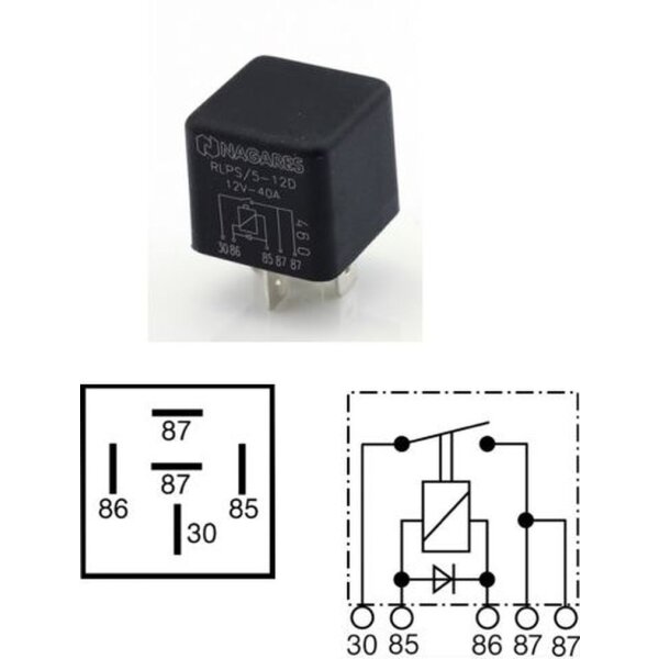 Mini, Schliesser Relais 114, 12V / 40A