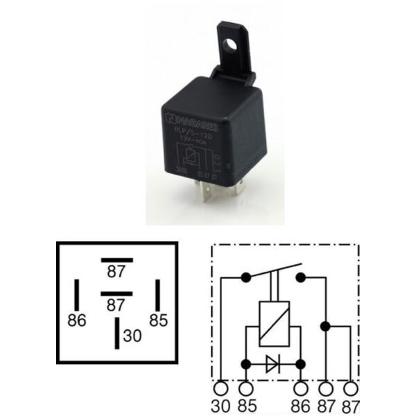 Mini, Schliesser Relais 115, 12V / 40A