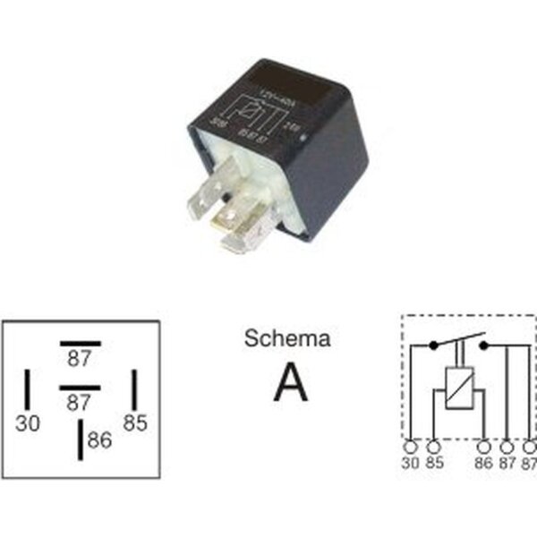 Mini, Schliesser Relais 141, 12V / 40A