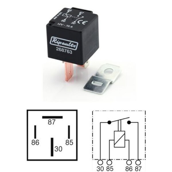 Mini, Schliesser Relais 180, 12V / 70A