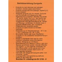 Zurrgurt LC  125daN, Airlinebeschlag