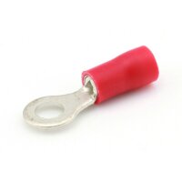 Quetschverbinder, 0.5 - 1.0 mm², M4 rot, DIN/ISO 46237