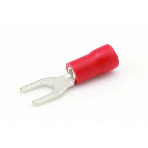 Quetschverbinder, 0.5 - 1.0 mm², M4 rot, DIN/ISO 46237