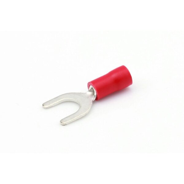 Quetschverbinder, 0.5 - 1.0 mm², M6 rot, DIN/ISO 46237