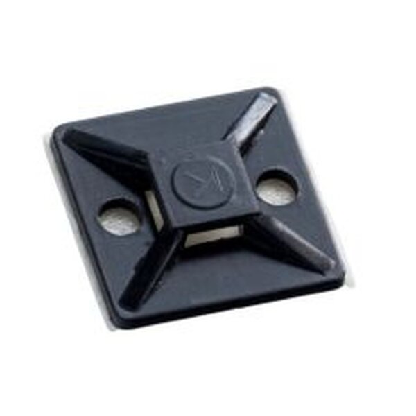 Selbstklebeplatte 19 x 19 mm, schwarz