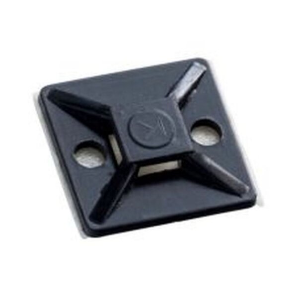 Selbstklebeplatte 19 x 19 mm  schwarz