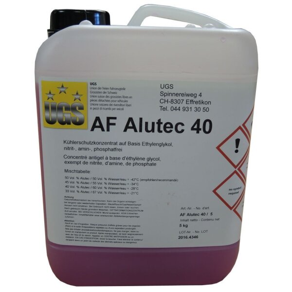 Frostschutz AF Alutec 40,  (G65) Kühlmittelkonzentrat, rot