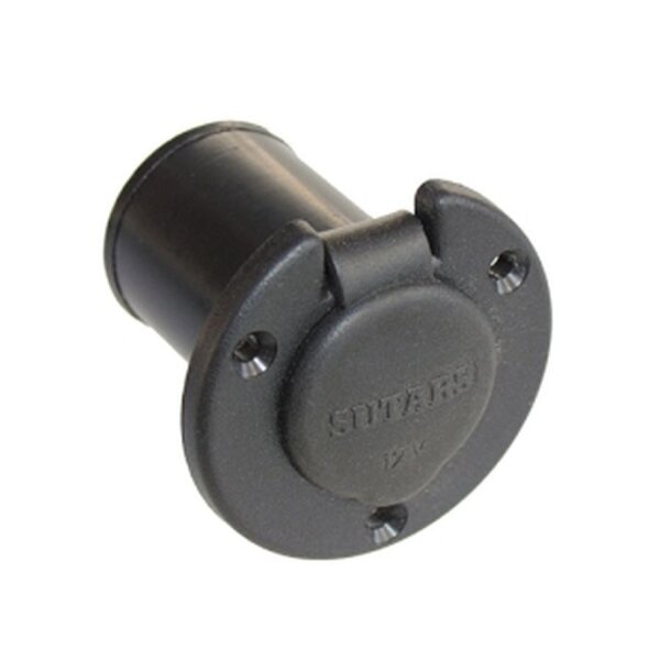 Einbau Steckdose 2-pol mit Deckel, 12V