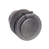 Einbau Steckdose 2-pol mit Ring 2 und Deckel, 12V