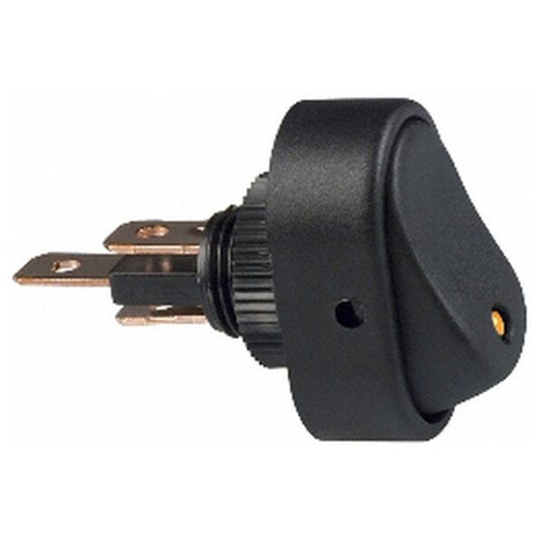 Wippschalter LED, 1, Ein - Aus, orange, 12V/16A