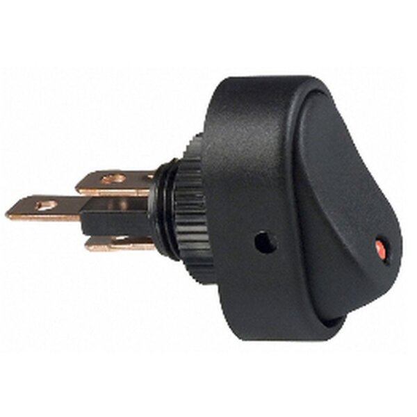 Wippschalter LED, 3, Ein - Aus, rot, 12V/16A