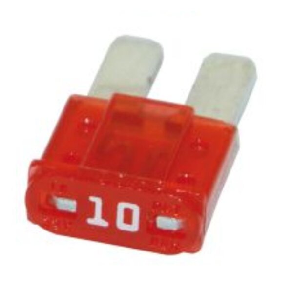 Flachstecksicherung Micro 2, rot, 10A bis 32V