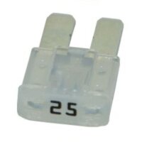 Flachstecksicherung Micro 2, weiss, 25A bis 32V