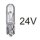 Autolampe OSRAM Glassockell.  24V 1.2Watt  W2X4.6d
