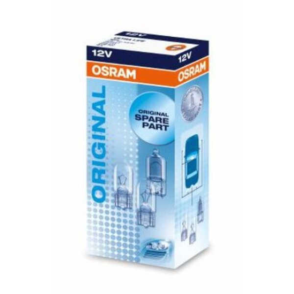 Autol. OSRAM Glassockellampe 12V 5Watt W2,1X9.5d