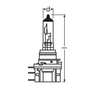 Autolampe OSRAM Glühlampe H15 12V 15/55Watt