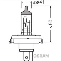 Autolampe OSRAM Glühlampe R2 12V 45/40Watt