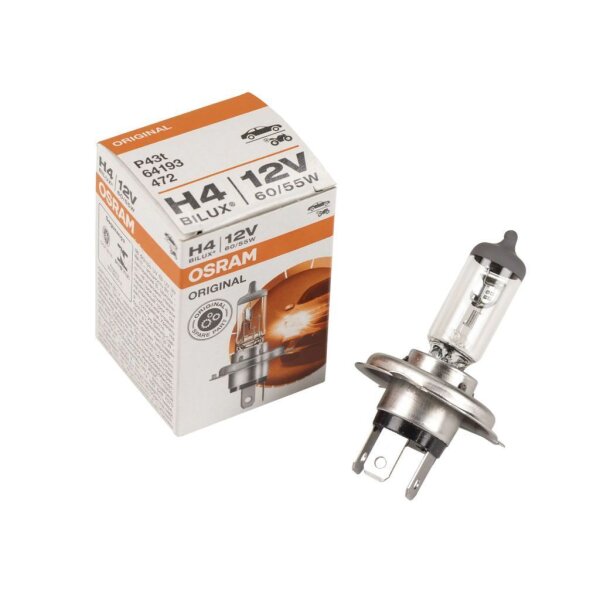 Autolampe OSRAM Glühlampe H4 12V 60/55Watt  P43t