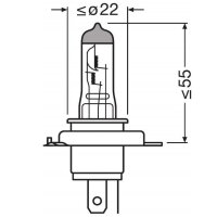 Autolampe OSRAM Glühlampe H4 24V 75/70Watt  P43t