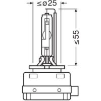 Autolampe OSRAM D3R Xenon P32d-6 , 3200lm